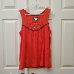 Meadow Rue Avellana beaded crochet tank top